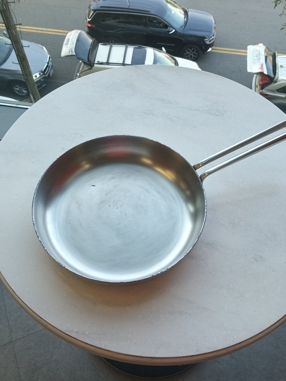 Classic Stainless Steel Fry Pan - Silver